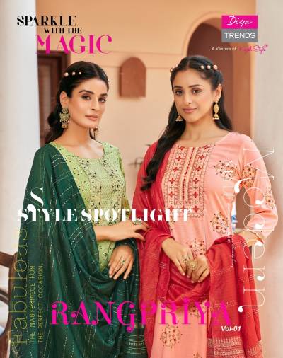 Rangpriya Vol 1 By Diya Trends Designer Festive Wear Readymade Salwar Kameez Collection